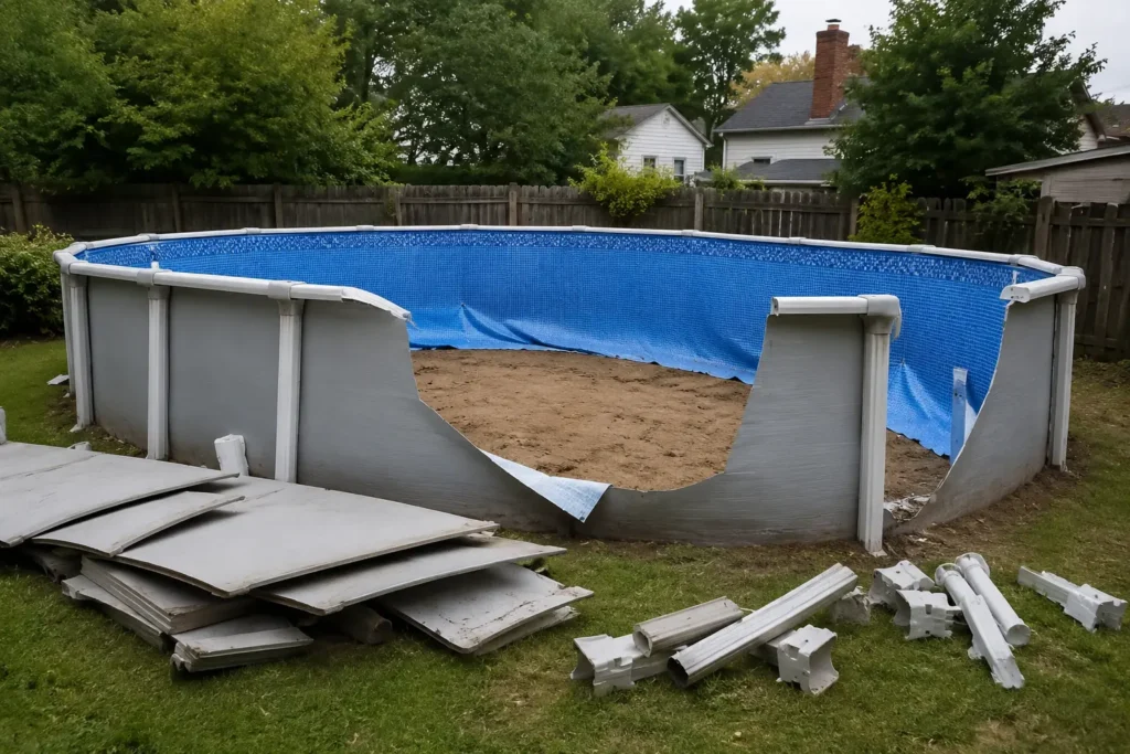above ground pool removal services in essex county